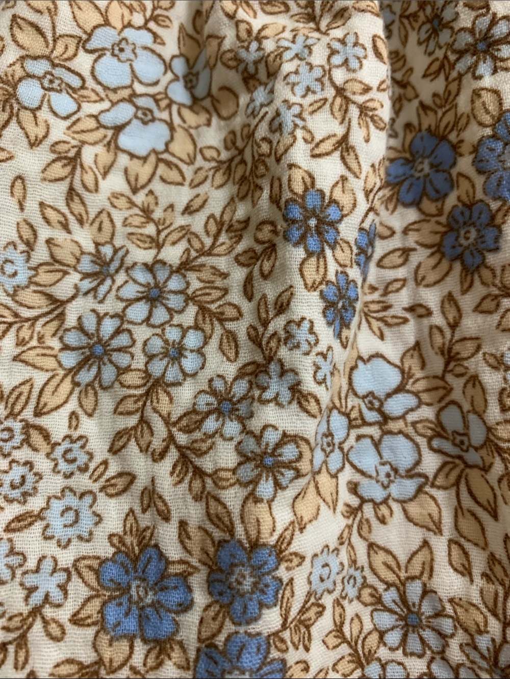 Cupcakes and Cashmere Kids Two PC Shirt & Skirt Set Size 5/6 Floral Blue Beige - Picture 5 of 9